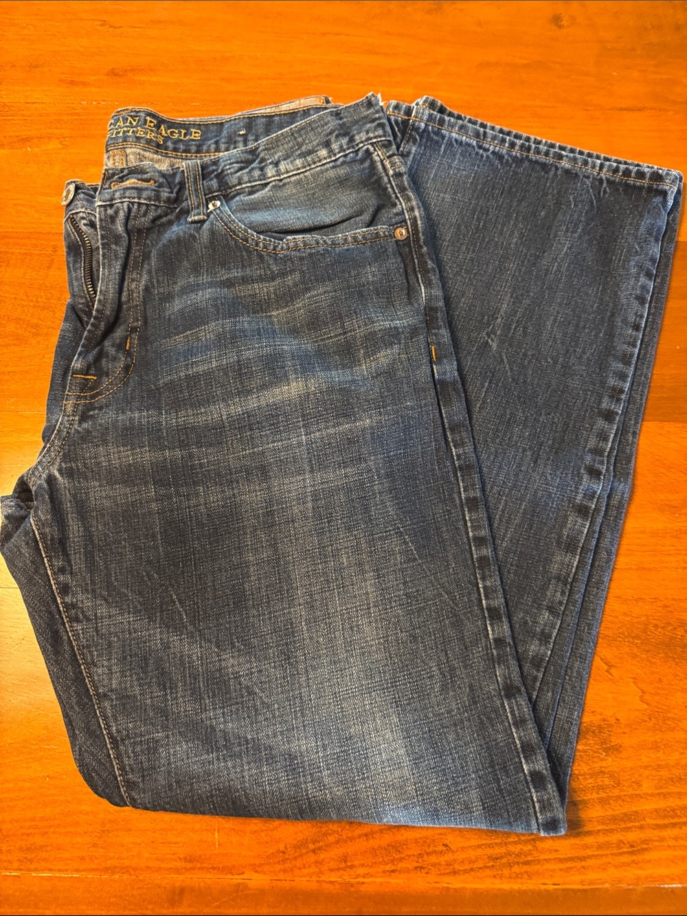 American Eagle Outfitters Dark Blue Relaxed Original Boot Jeans